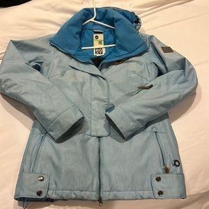 Ski, snowboard, women’s jacket small, powder blue